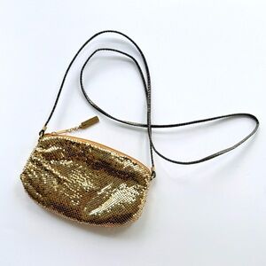 Vintage Whiting & Davis Gold Mesh Crossbody Bag